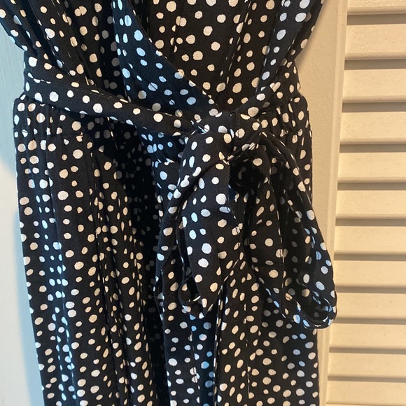 LOFT Black and White Polka Dot Romper - Picture 5 of 5